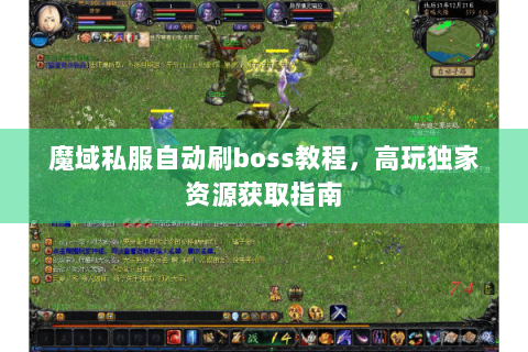 魔域私服自动刷boss教程，高玩独家资源获取指南