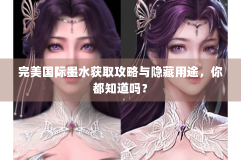 完美国际墨水获取攻略与隐藏用途，你都知道吗？