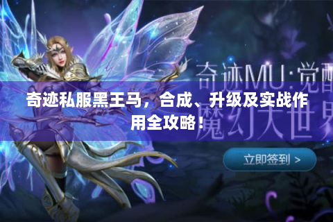 奇迹私服黑王马，合成、升级及实战作用全攻略！