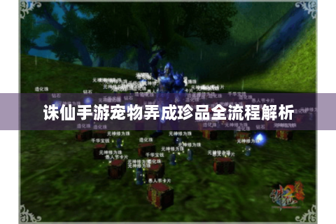 诛仙手游宠物弄成珍品全流程解析