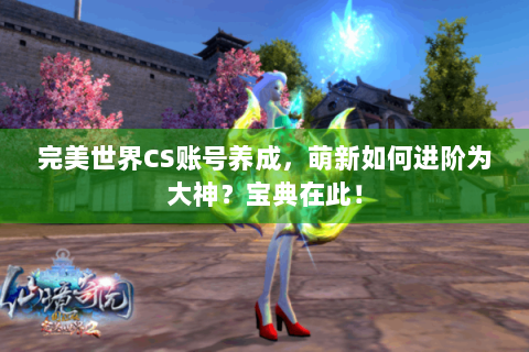 完美世界CS账号养成，萌新如何进阶为大神？宝典在此！
