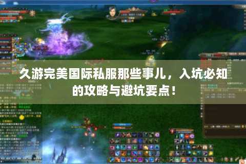 久游完美国际私服那些事儿，入坑必知的攻略与避坑要点！