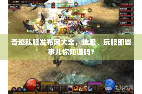 奇迹私服发布网大全，选服、玩服那些事儿你知道吗？