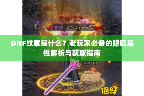 DNF纹章是什么？老玩家必备的隐藏属性解析与获取指南