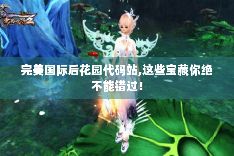 完美国际后花园代码站,这些宝藏你绝不能错过！