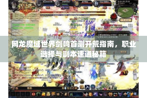 网龙魔域世界剑鸣首测开荒指南，职业选择与副本速通秘籍