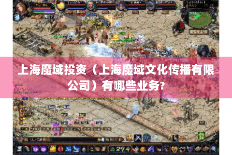上海魔域投资（上海魔域文化传播有限公司）有哪些业务?