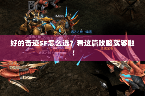 好的奇迹SF怎么选？看这篇攻略就够啦！
