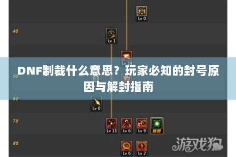 DNF制裁什么意思？玩家必知的封号原因与解封指南
