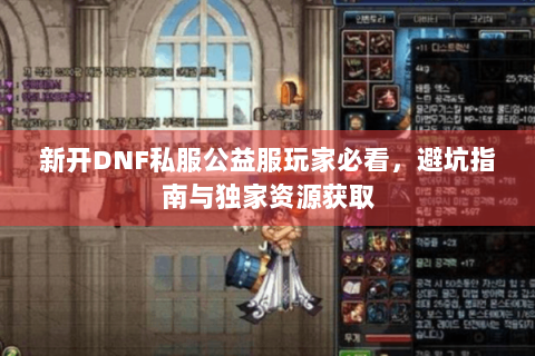新开DNF私服公益服玩家必看，避坑指南与独家资源获取