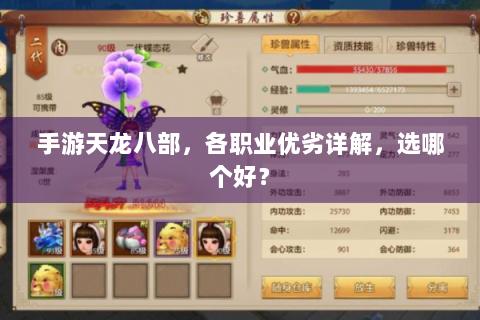 手游天龙八部，各职业优劣详解，选哪个好？