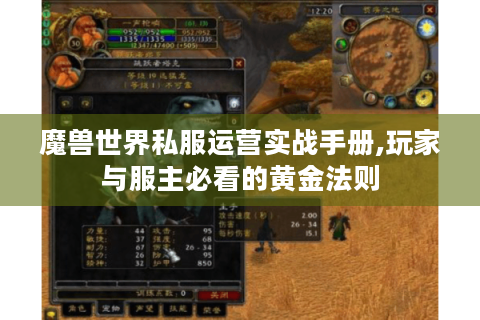 魔兽世界私服运营实战手册,玩家与服主必看的黄金法则