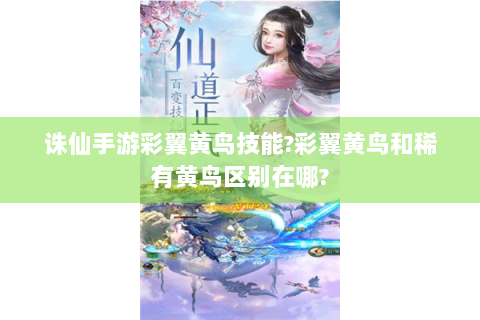 诛仙手游彩翼黄鸟技能?彩翼黄鸟和稀有黄鸟区别在哪?