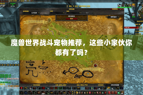 魔兽世界战斗宠物推荐，这些小家伙你都有了吗？