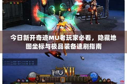 今日新开奇迹MU老玩家必看，隐藏地图坐标与极品装备速刷指南