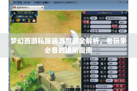 梦幻西游私服端游资源全解析，老玩家必备的进阶指南
