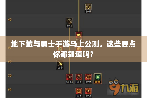 地下城与勇士手游马上公测，这些要点你都知道吗？