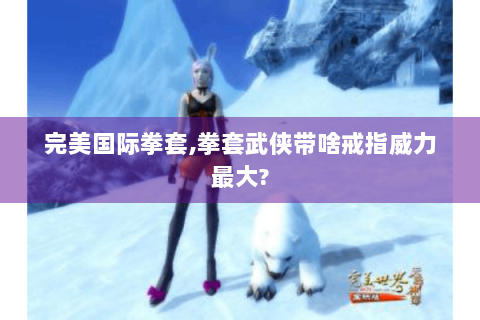 完美国际拳套,拳套武侠带啥戒指威力最大?