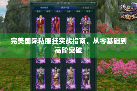 完美国际私服挂实战指南，从零基础到高阶突破