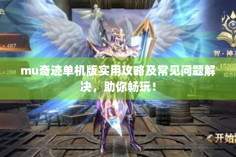 mu奇迹单机版实用攻略及常见问题解决，助你畅玩！