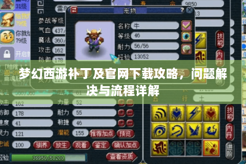 梦幻西游补丁及官网下载攻略，问题解决与流程详解