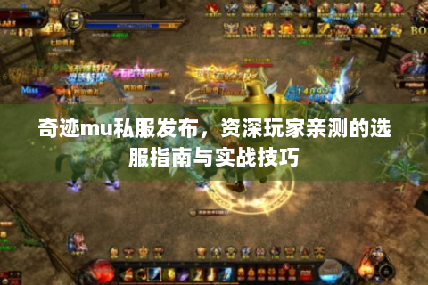 奇迹mu私服发布，资深玩家亲测的选服指南与实战技巧