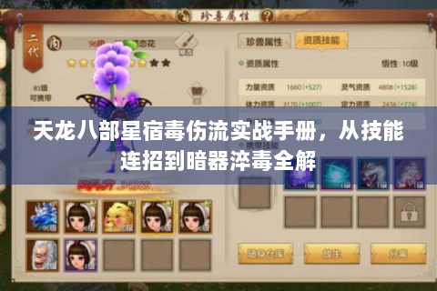 天龙八部星宿毒伤流实战手册，从技能连招到暗器淬毒全解