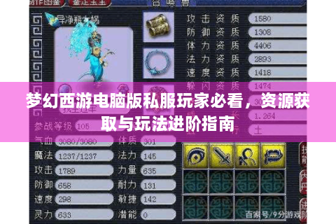 梦幻西游电脑版私服玩家必看，资源获取与玩法进阶指南