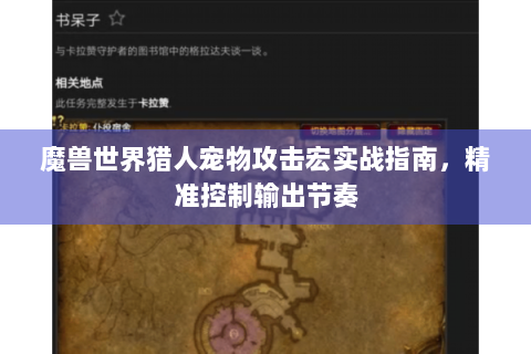 魔兽世界猎人宠物攻击宏实战指南，精准控制输出节奏
