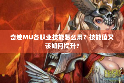 奇迹MU各职业技能怎么用？技能值又该如何提升？