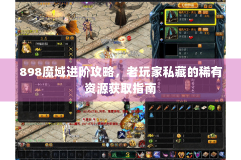 898魔域进阶攻略，老玩家私藏的稀有资源获取指南