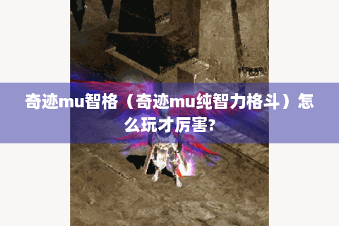 奇迹mu智格（奇迹mu纯智力格斗）怎么玩才厉害?