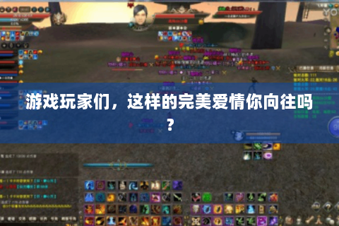 游戏玩家们，这样的完美爱情你向往吗？