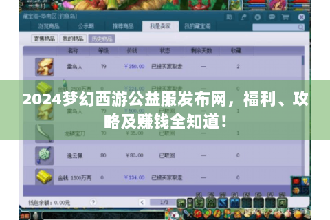 2024梦幻西游公益服发布网，福利、攻略及赚钱全知道！