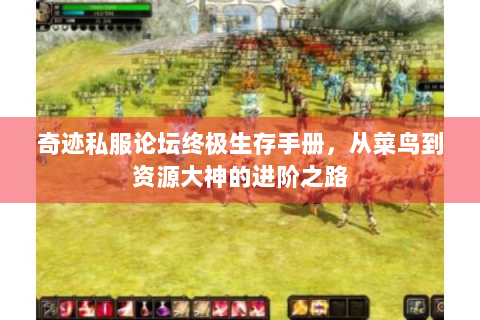 奇迹私服论坛终极生存手册，从菜鸟到资源大神的进阶之路