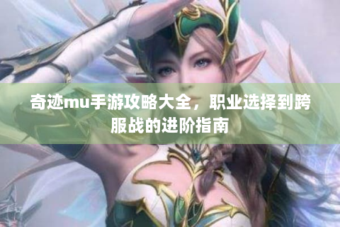 奇迹mu手游攻略大全，职业选择到跨服战的进阶指南