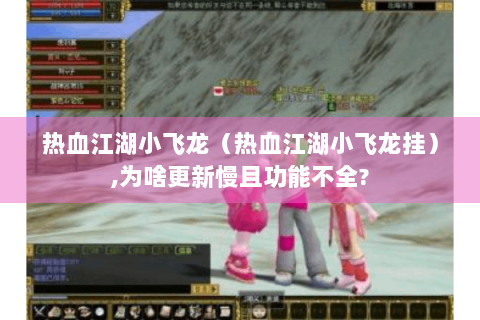 热血江湖小飞龙（热血江湖小飞龙挂）,为啥更新慢且功能不全?