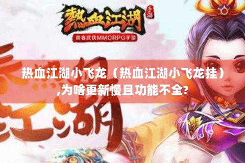 热血江湖小飞龙（热血江湖小飞龙挂）,为啥更新慢且功能不全?