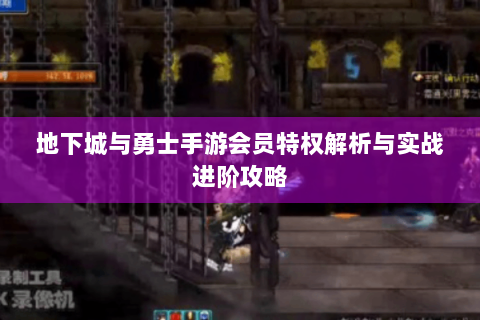 地下城与勇士手游会员特权解析与实战进阶攻略