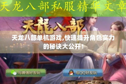 天龙八部单机游戏,快速提升角色实力的秘诀大公开！