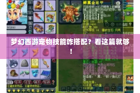 梦幻西游宠物技能咋搭配？看这篇就够！