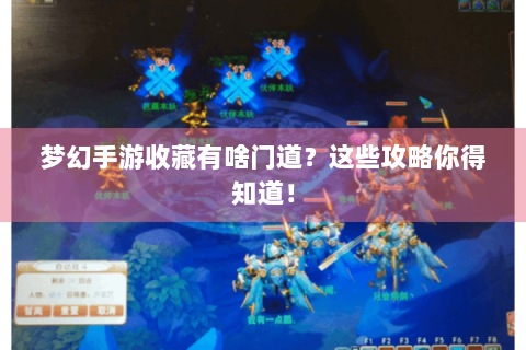 梦幻手游收藏有啥门道？这些攻略你得知道！