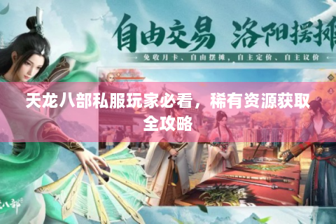 天龙八部私服玩家必看，稀有资源获取全攻略