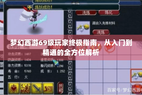 梦幻西游69级玩家终极指南，从入门到精通的全方位解析