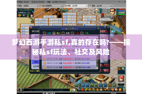 梦幻西游手游私sf,真的存在吗?——揭秘私sf玩法、社交及风险