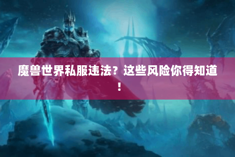 魔兽世界私服违法？这些风险你得知道！