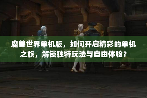 魔兽世界单机版，如何开启精彩的单机之旅，解锁独特玩法与自由体验？