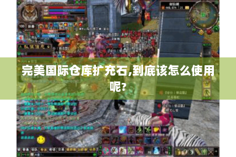 完美国际仓库扩充石,到底该怎么使用呢?