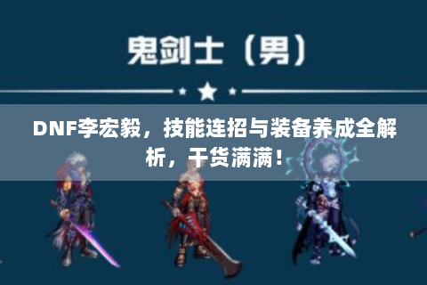 DNF李宏毅，技能连招与装备养成全解析，干货满满！