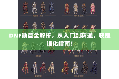 DNF勋章全解析，从入门到精通，获取强化指南！